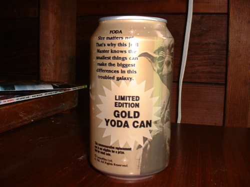 gold yoda pepsi can